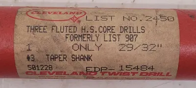 Used CLEVELAND TWIST DRILL EDP-15484 Misc Industrial Equipment Kentucky US | Aucto #686876