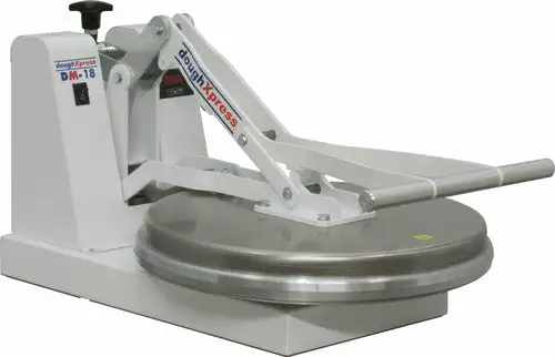 Doughxpress DM-18-120 Manual Pizza Dough Press, Heated Upper Aluminum Platen, 120 V