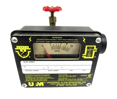 NEW UNIVERSAL FLOW MONITORS SN-BSE10GMV-6-32V1.0-A2WL FLOWMETER B29795