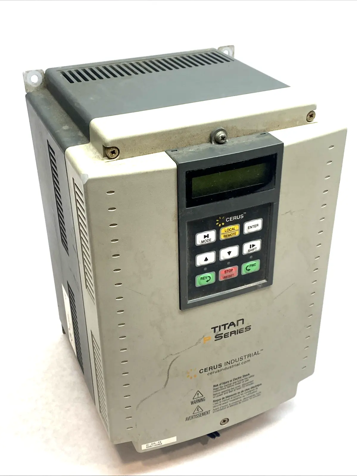USED CERUS TITAN P-SERIES VFD 15HP 380-480V 3-PHASE TYPE 1