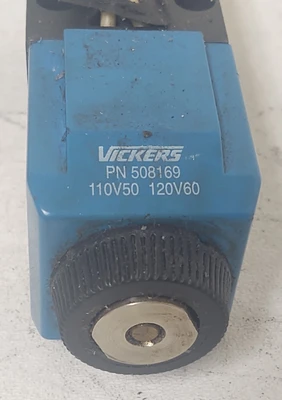 🔥Eaton Vickers Single Solenoid Hydraulic Valve 4435 115V Coil 508169