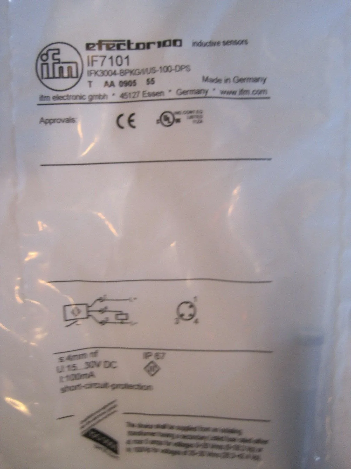 NEW EFECTOR IF7101 PROXIMITY SENSOR