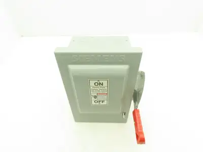 Siemens HNF361 Heavy Duty Safety Disconnect Switch 3P 30A 600VAC 250VDC