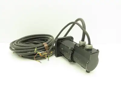 Toshiba RA10M AC Servo Motor 200W 3000 RPM 14mm Shaft