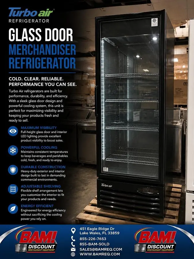 Used TURBO AIR TGIM-23HB-N Display Refrigerators Florida US | BAM Discount Restaurant Equipment #1393585