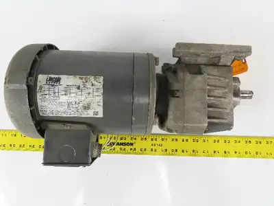 Grove Gear P7172011.B1 Inline Gear Motor 1/3Hp 460V 3ph 15.3: Ratio 3/4" Shaft