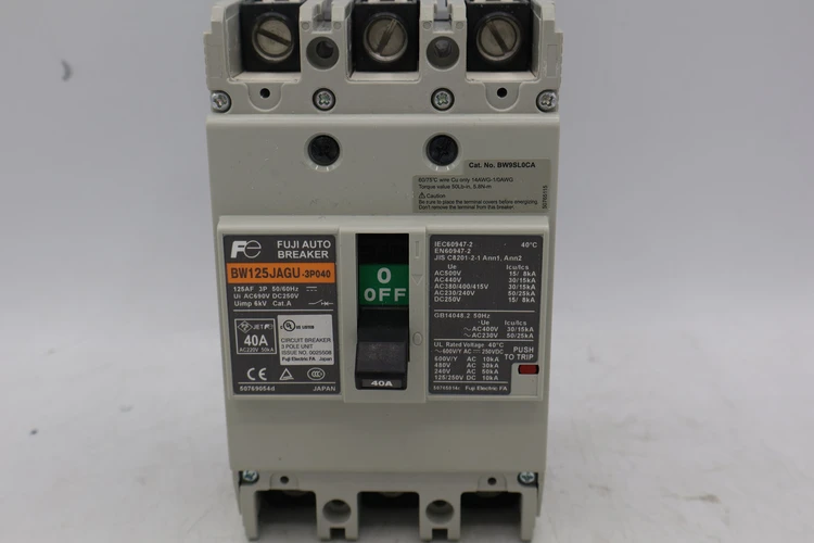 New | in-Stock FUJI ELECTRIC BW125JAGU-3P040SB Misc Electrical & Power Parts | BG Industrial Surplus #471329