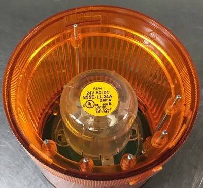 Used Allen-Bradley 855T-B24TL5 Ser. C Steady Orange LED Stack Light Light Source Equipment South Carolina US | Palmetto Automation #1160950