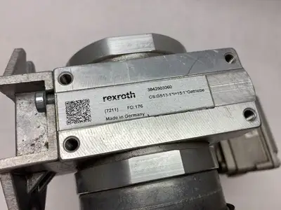 USED BOSCH REXROTH 3-PHASE INDUCTION MOTOR W/ SLIP-ON GEAR UNIT GS 13-1 I=20:1