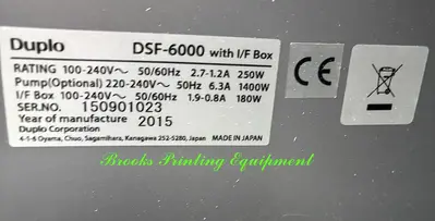 Duplo DBMi Saddle System with DSF-CFL Sheet Feeder & Cover Feeder, 2015