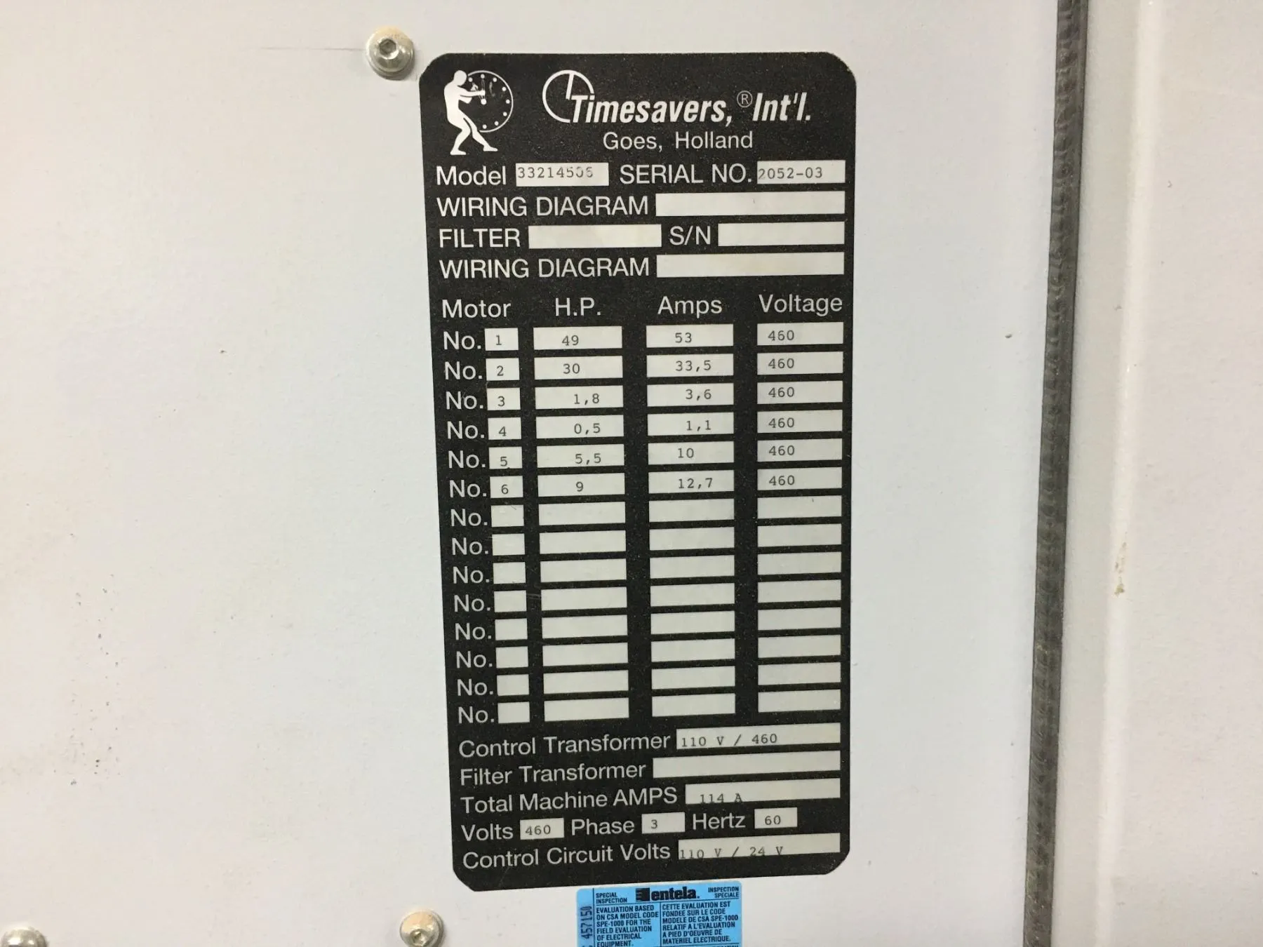USED Timesavers 3201-1350 WK Woodworking Sanders in - #875099 - Equipt