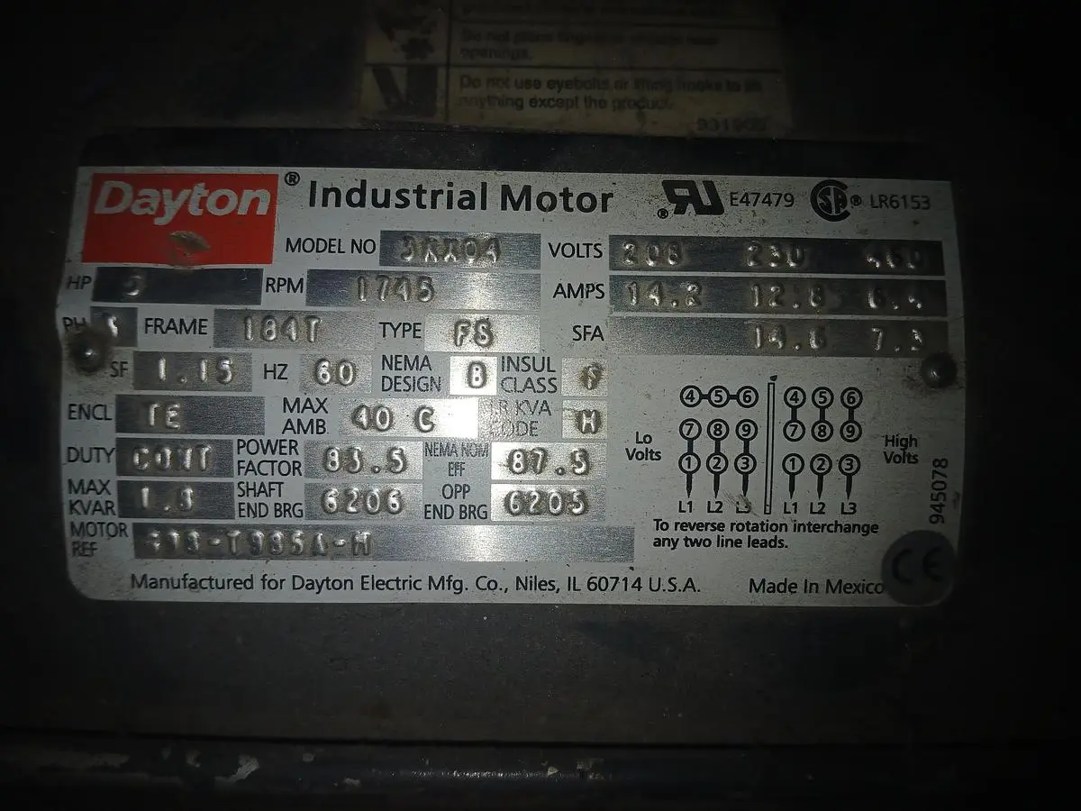 USED DAYTON 3N404