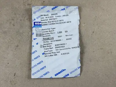NEW KOMATSU 6210-61-6870