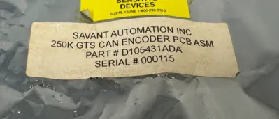 NEW SAVANT AUTOMATION D105431ADA