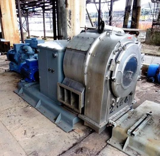 Krauss-Maffei SZ 70-1 pusher centrifuge, 316SS.