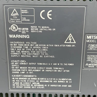 Used MITSUBISHI MR-J3-70A Servo Drives California US | Davliegogo LLC #1706265