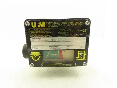 Universal Flow Monitors 002GM-4L-750V.9-A1NL-RG-.5U Flow Meter 1 GPM 1/2" NPT