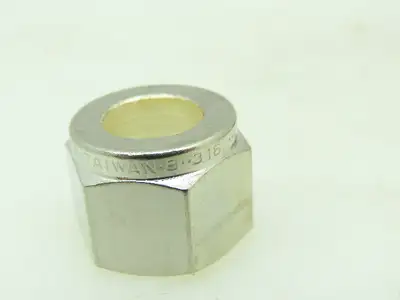 Yor-Lok 316 SS Stainless Compression Flare Fitting Nut 1/2" Tube  LOT OF 9
