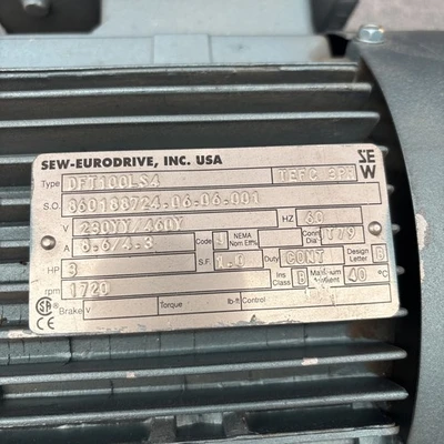 New | in-Stock SEW-EURODRIVE DFT100LS4 Misc Industrial Equipment California US | Davliegogo LLC #1712308