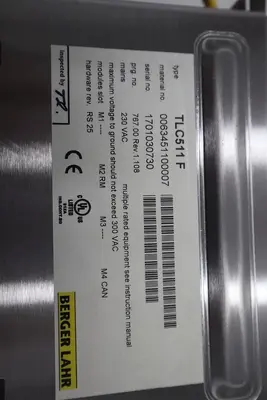 Bereger Lahr TLC511 F Servo Drive POSITIONING CONTROLLER 5 AMP STOCK B-713