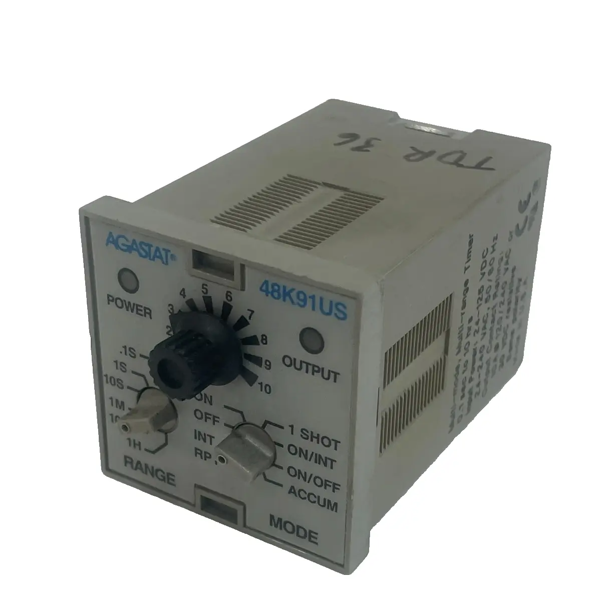 USED AGASTAT 48K91US TIME DELAY RELAY
