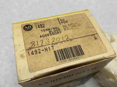 USED ALLEN-BRADLEY SER. A TERMINAL BLOCK END BARRIER, CE 600V