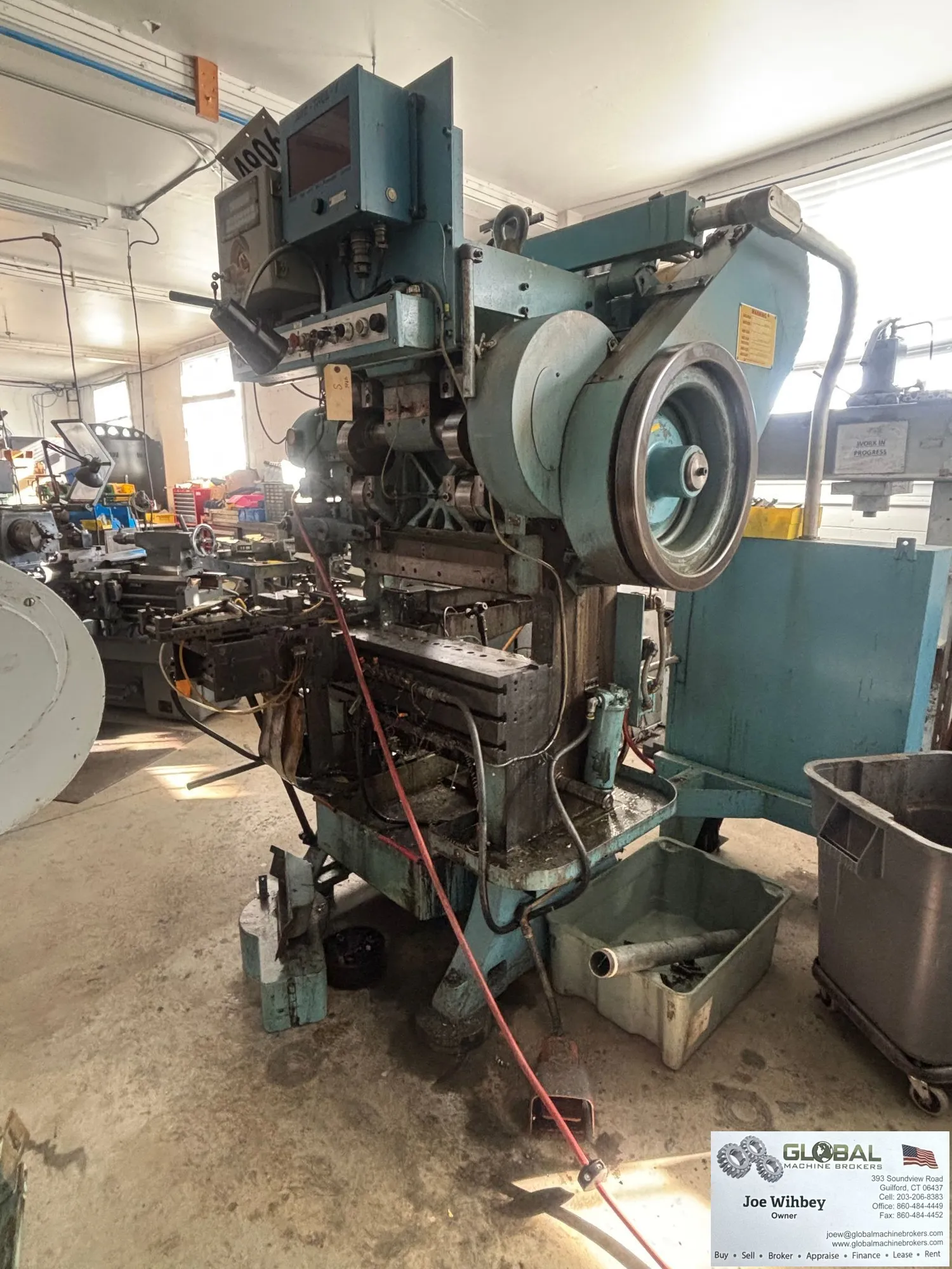 US Baird No. 3-25 Transfer press 13 Station 2" Stroke 2 Row Feeder