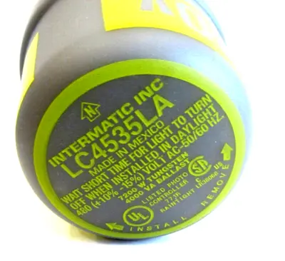 NEW INTERMATIC LC4535LA PHOTO CONTOL WITH SPARK ARRESTER