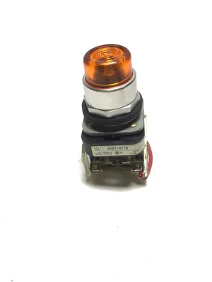 Allen-Bradley 800T-QT10 Push Button Amber Pilot Light
