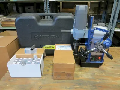 New NITTO KOHKI Portable Magnetic Base Drilling Machine, Model WA-3500