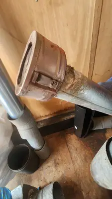 Various HVAC Ductwork Pieces and Accessories including Pipe, Elbows, and Connectors