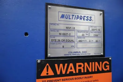 2018 MULTIPRESS M5P-15 C Frame and Gap Frame Press | Kempler Machinery (3)