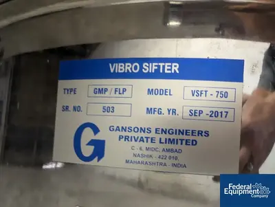 USED Gansons 30" Gansons Screen, S/S, Model VSFT-750