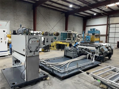 66" Wide Cincinnati Milacron Horizontal Sheet Line Downstream, New In 2012