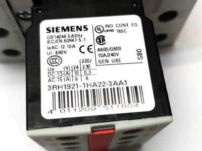 3RT1036-1BB44-3MA0 | Siemens  Contactor, 2NO 2NC 3-Pole, 24VDC Coil - New Other