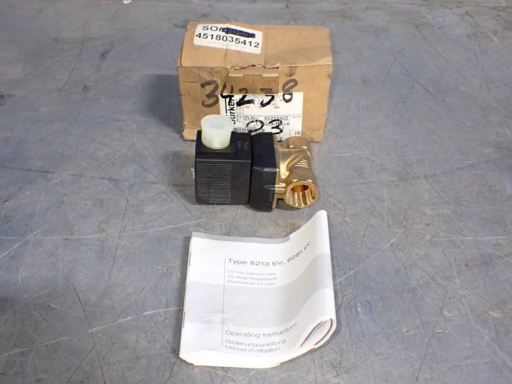 New | in-Stock BURKERT 6213EV A 13 NBR M5 Solenoid Valves Ohio US | HGR 24 #1132189