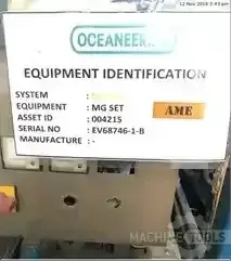 Used OCEANEERING Unknown Generators Illinois US | Perfection Global, LLC. #1324603