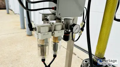 USED INLINE FILLING SYSTEMS SEMI-AUTOMATIC OVERFLOW FILLER