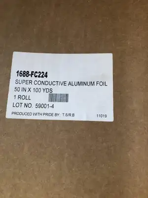 1688-FC224 Super Conductive Aluminum Foil Roll 50in X 100yds -NIB