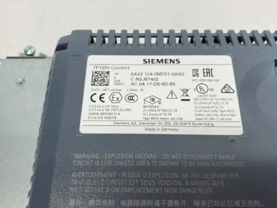 USED SIEMENS SIMATIC HMI TP1200 COMFORT PANEL, TOUCH OP. 12" TFT