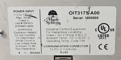 Used Maple Systems _UNKNOWN_ Automation Control (HMI) South Carolina US | Palmetto Automation #1161542