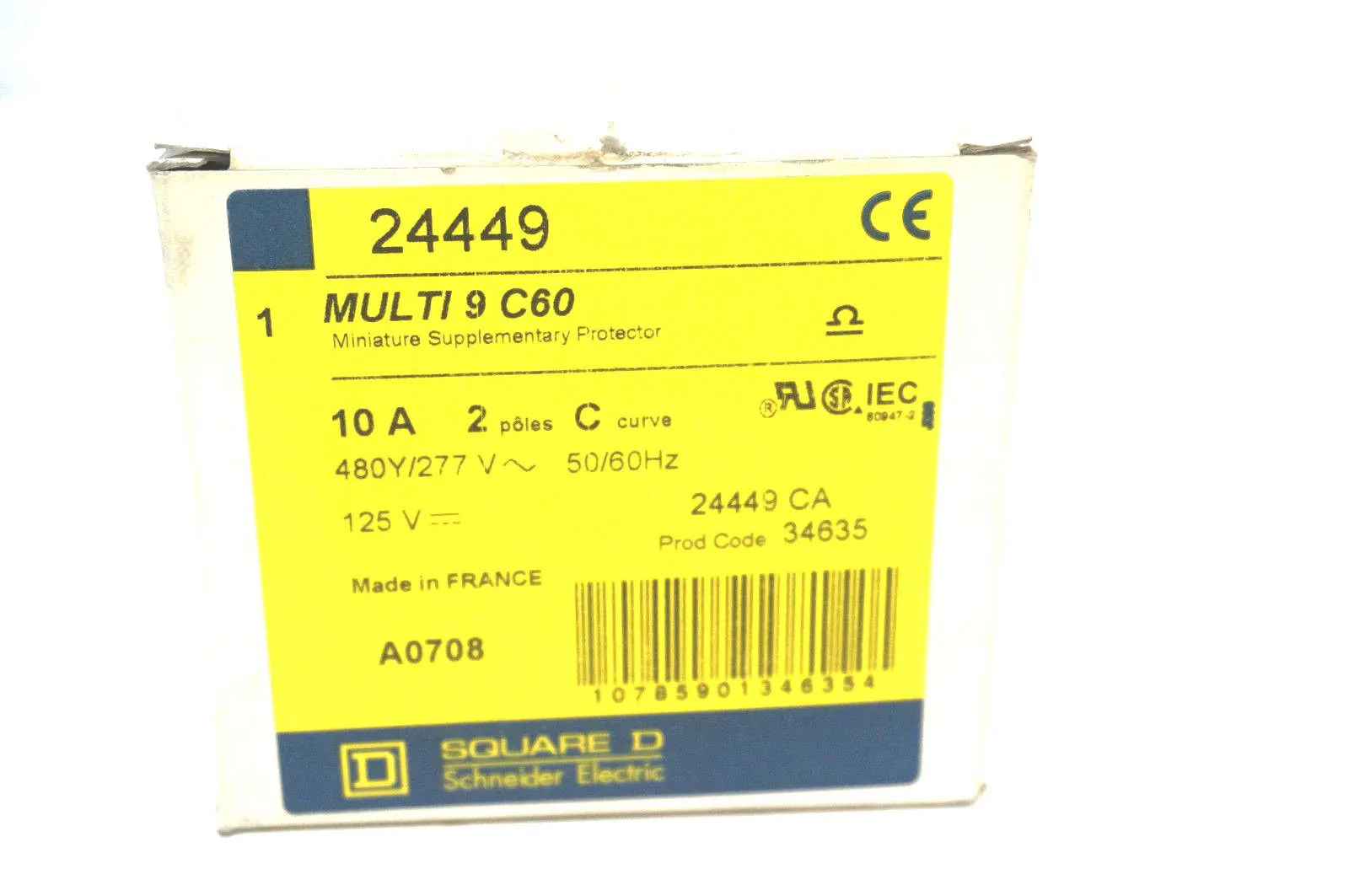 NEW SQUARE D 24449 CIRCUIT BREAKER 10A 2 POLE