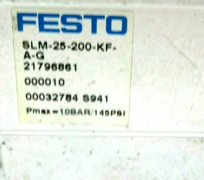 NEW FESTO SLM -25-200-KF-A-G PNEUMATIC CYLINDER SLM25200KFAG