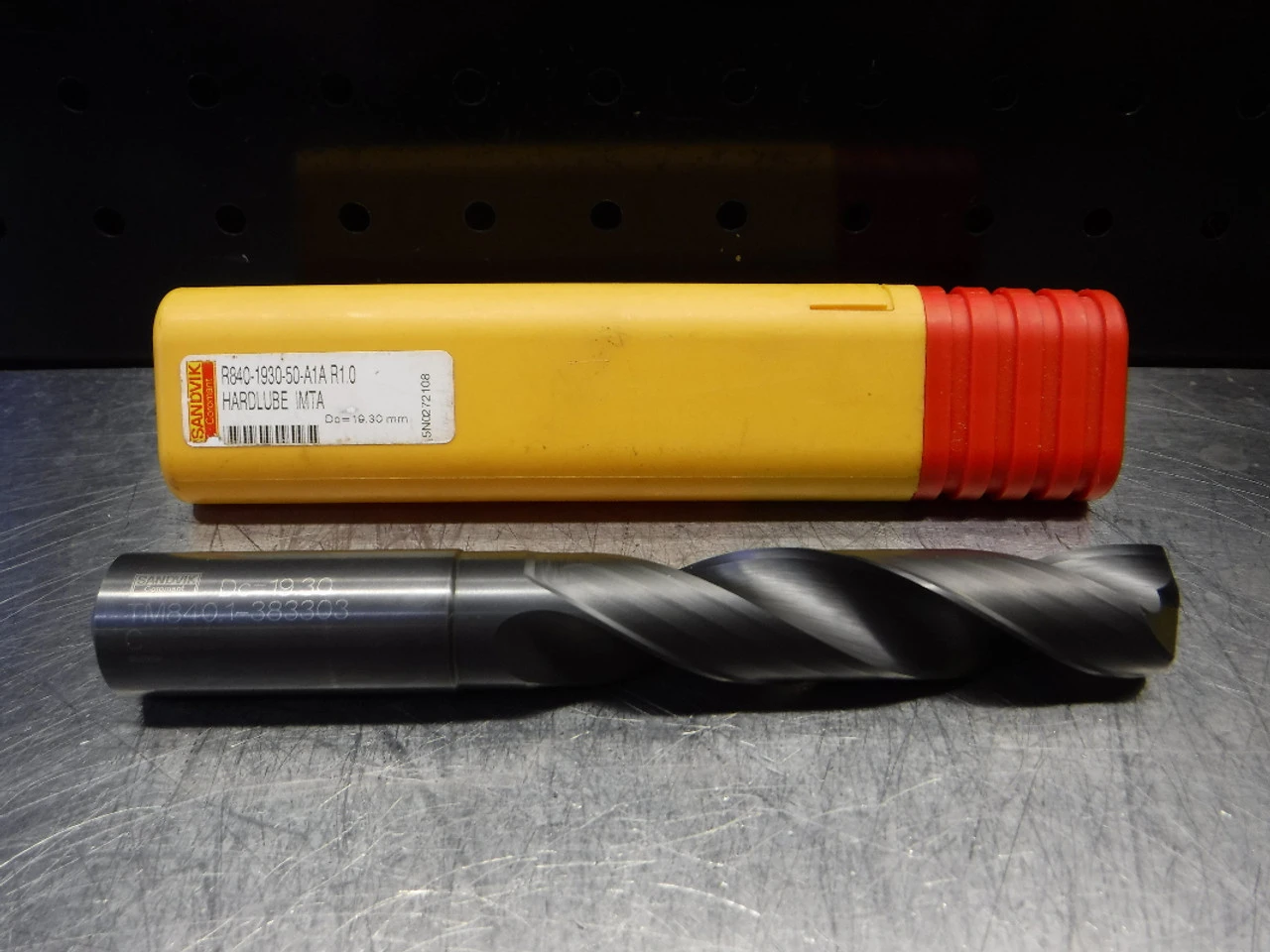 Sandvik 19.30mm Carbide Drill 20mm Shank R840-1930-50-A1A R1.0 (LOC2219)
