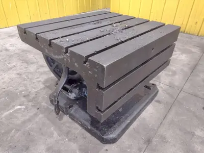 28" X 32" X 22" CARLTON T-SLOTTED UNIVERSAL ADJUSTABLE DRILL BOX TABLE: YOBRO #23822