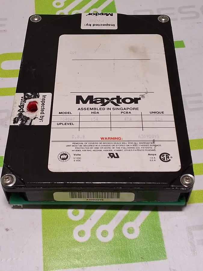 MAXTOR 7040AT 40MB IDE HARD DRIVE
