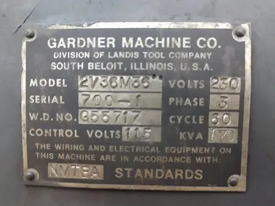 USED GARDNER 2V36M36