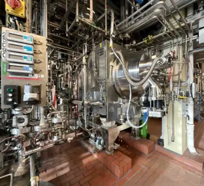 Krauss-Maffei HZ 800 Ph CIP peeler centrifuge, 316SS.