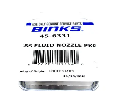 NEW BINKS 45-6331 63CSS FLUID NOZZLE 456331
