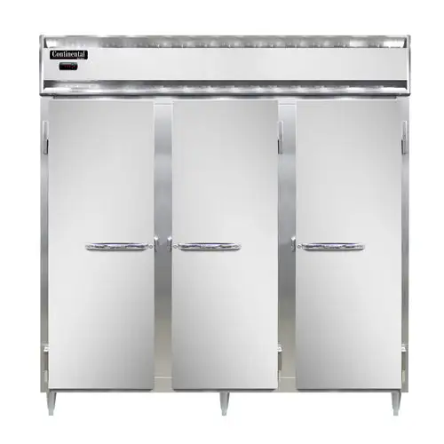 Continental DL3W-SS Full Height Insulated Mobile Heated Cabinet W/ (57) Pan Capacity, 208-230v/1ph